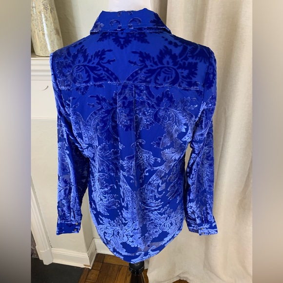 Soft Surroundings womans velvet blouse size small - Picture 4 of 9